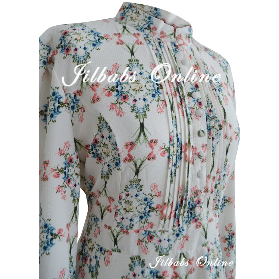 FLORAL PRINT ABAYA/DRESS - NURAAH