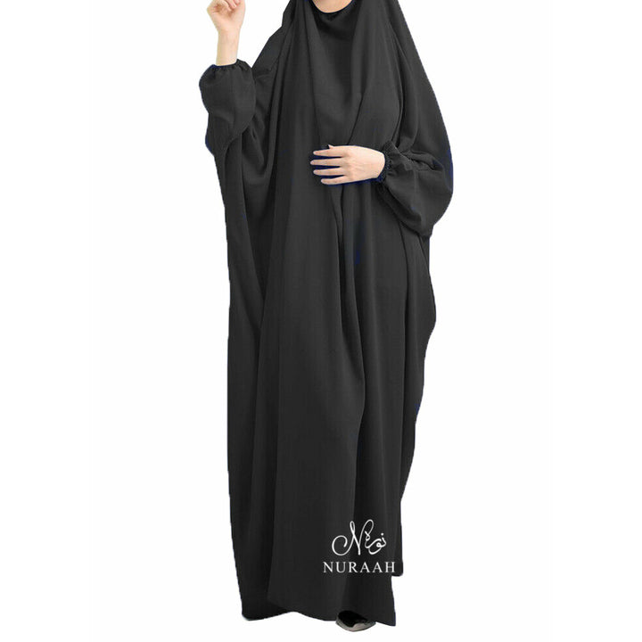 FULL KHIMAR ONE PIECE BLACK