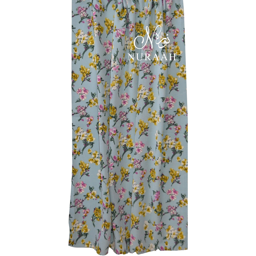 GEORGETTE FLORAL PRINTED SCARF - NURAAH