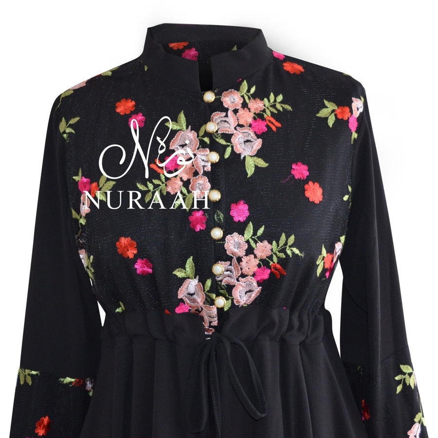 HAWA FLORAL EMBROIDERED KIMONO - NURAAH