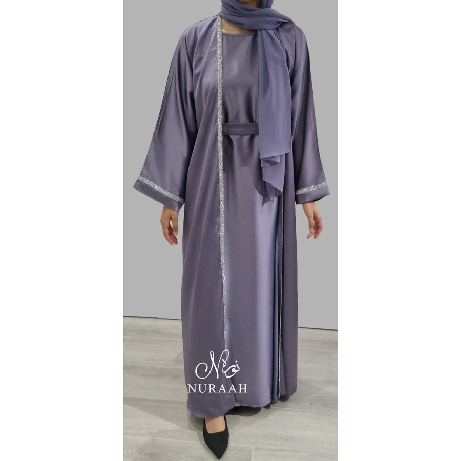 HUDA 4 PIECE ABAYA SET LILAC - NURAAH