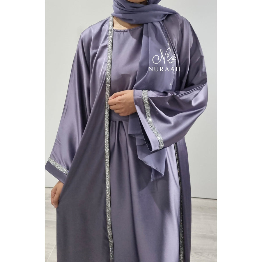 HUDA 4 PIECE ABAYA SET LILAC - NURAAH