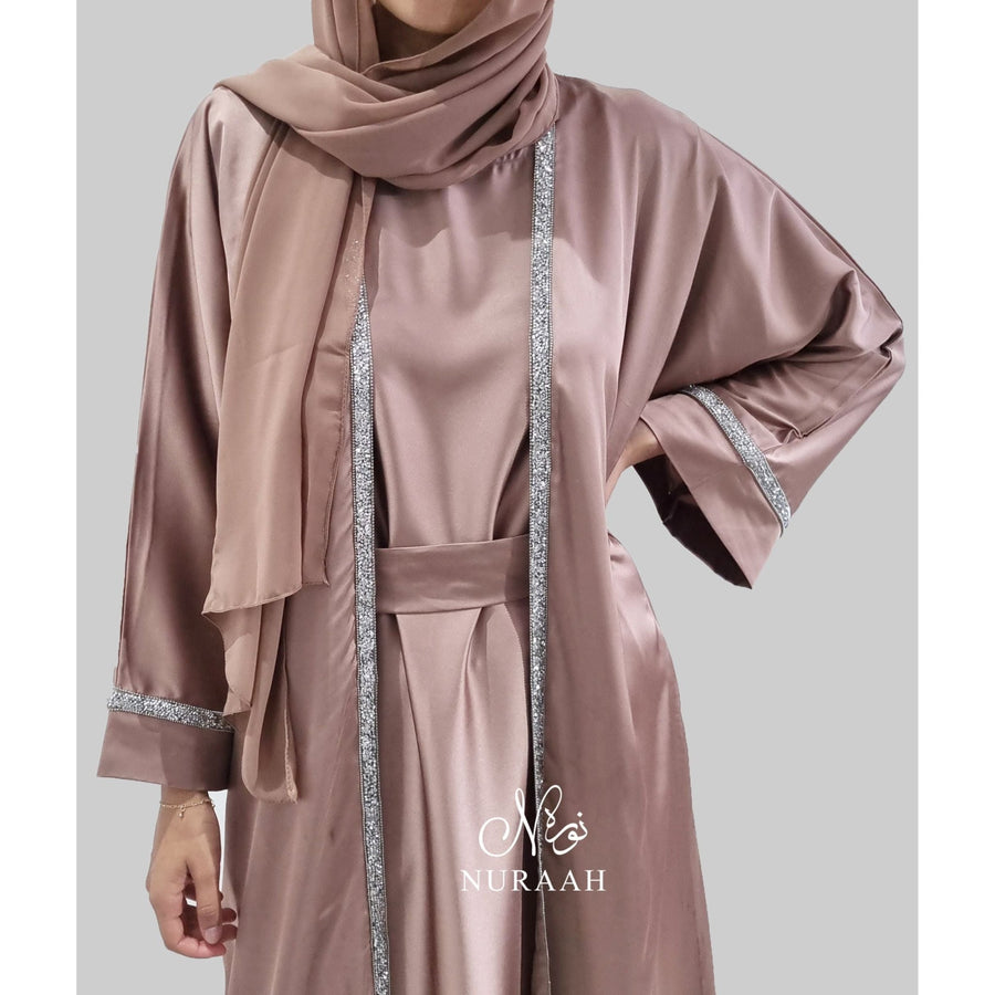 HUDA 4 PIECE ABAYA SET MOCHA - NURAAH