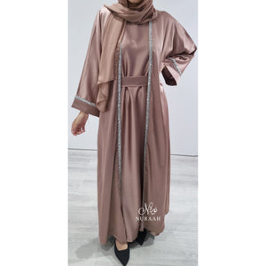 HUDA 4 PIECE ABAYA SET MOCHA - NURAAH