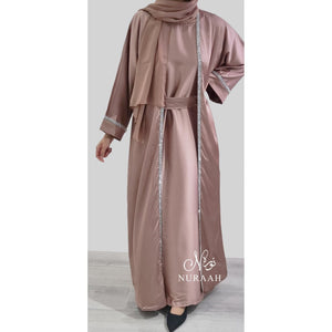 HUDA 4 PIECE ABAYA SET MOCHA - NURAAH