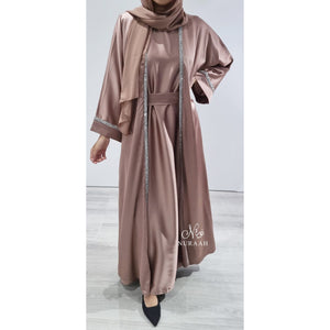 HUDA 4 PIECE ABAYA SET MOCHA - NURAAH