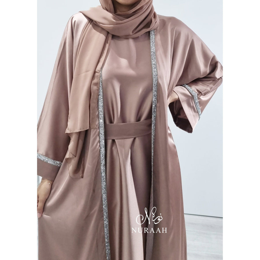 HUDA 4 PIECE ABAYA SET MOCHA - NURAAH