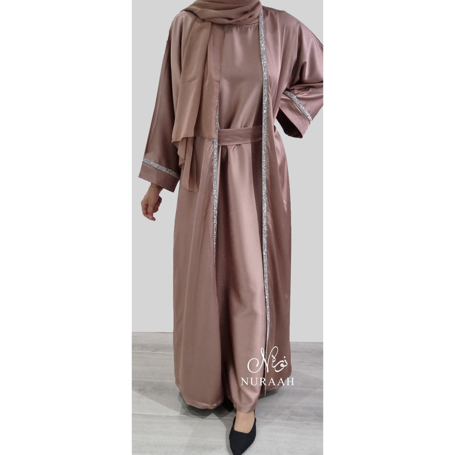 HUDA 4 PIECE ABAYA SET MOCHA - NURAAH