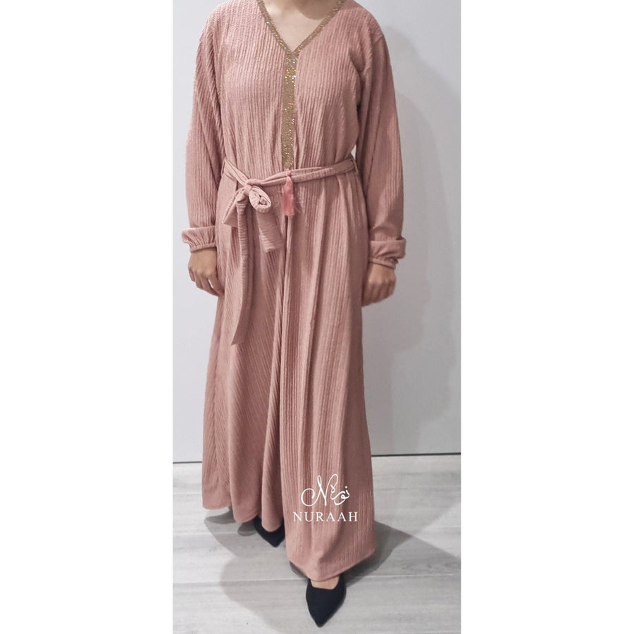IMANI WINTER ABAYA PEACH - NURAAH