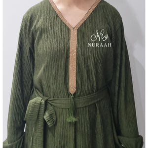 IMANI WINTER DRESS GREEN - NURAAH