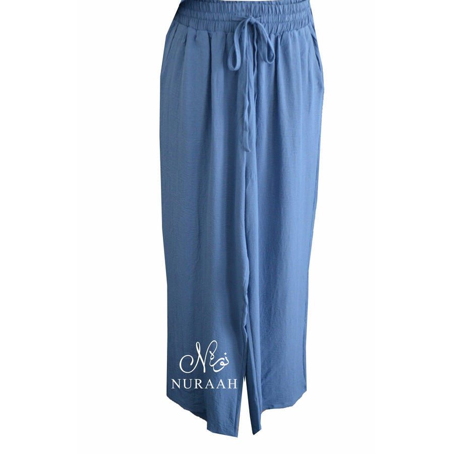LONG SHIRT/WIDE TROUSER CO-ORD COBALT - NURAAH