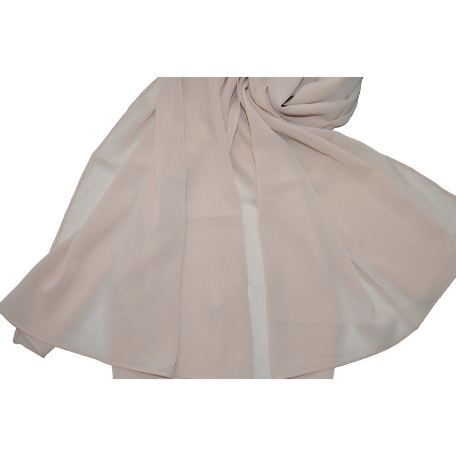 NEW CRINKLE CHIFFON POWDER NUDE - NURAAH