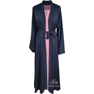 OPEN ABAYA BLACK - NURAAH