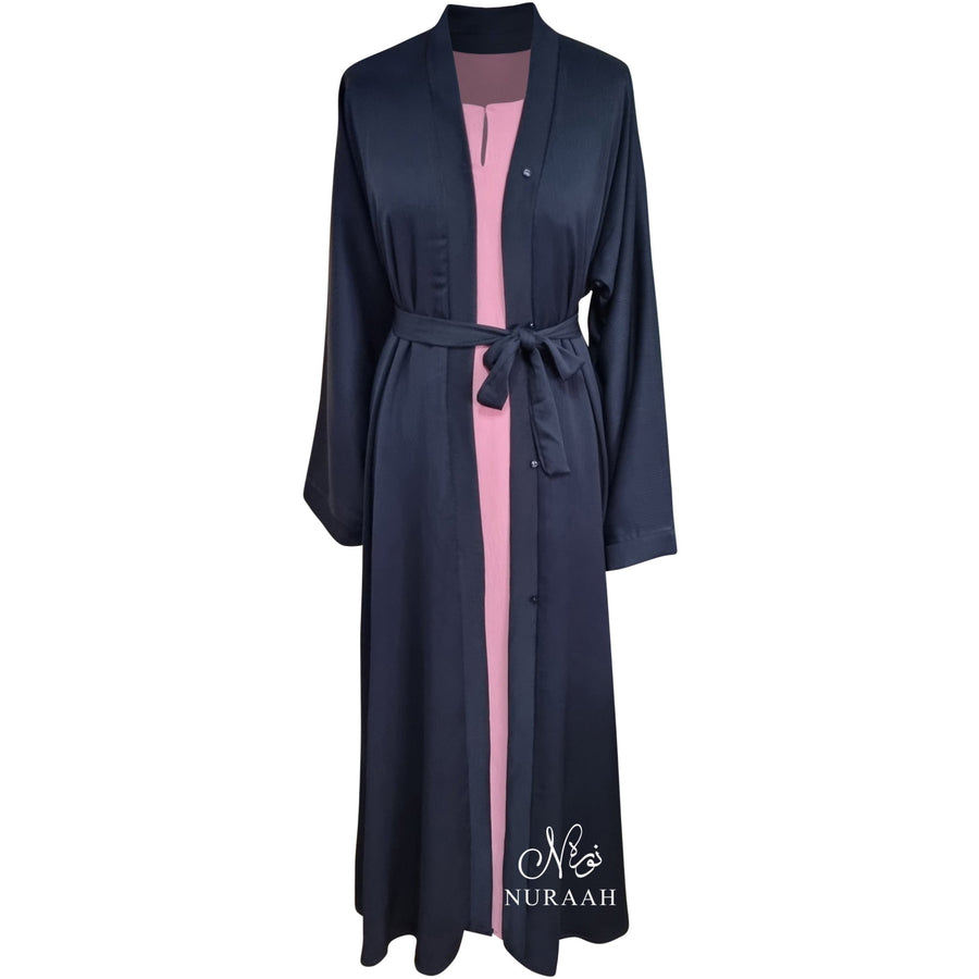 OPEN ABAYA BLACK - NURAAH