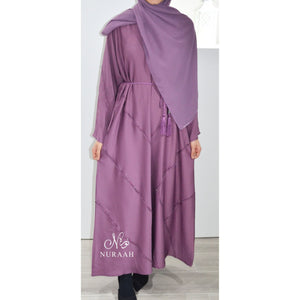 ORCHID STONE WORK ABAYA DESIGN 2 - NURAAH