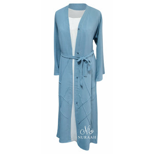 PINTUCK KIMONO ARABIAN BLUE - NURAAH