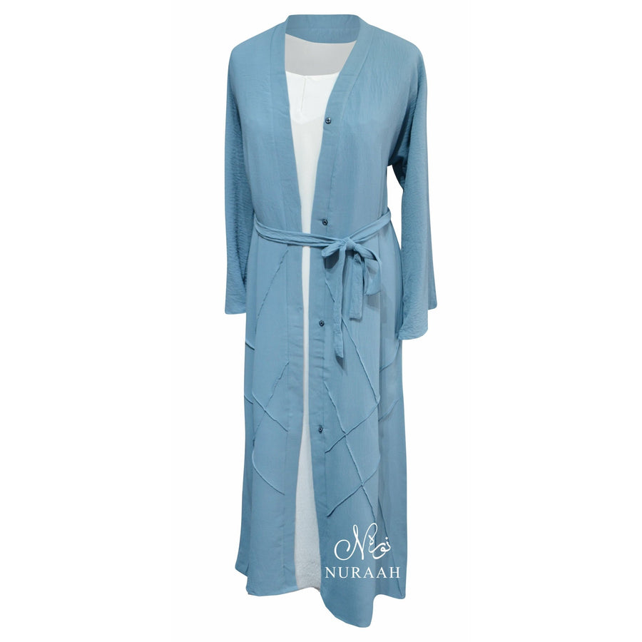PINTUCK KIMONO ARABIAN BLUE - NURAAH
