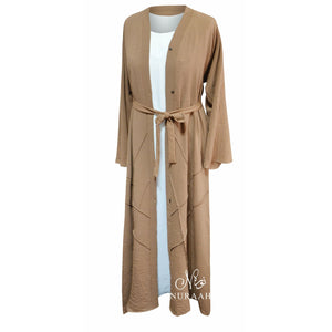 PINTUCK KIMONO CAMEL - NURAAH