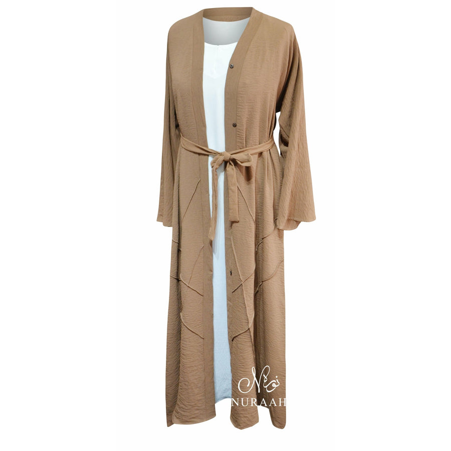 PINTUCK KIMONO CAMEL - NURAAH