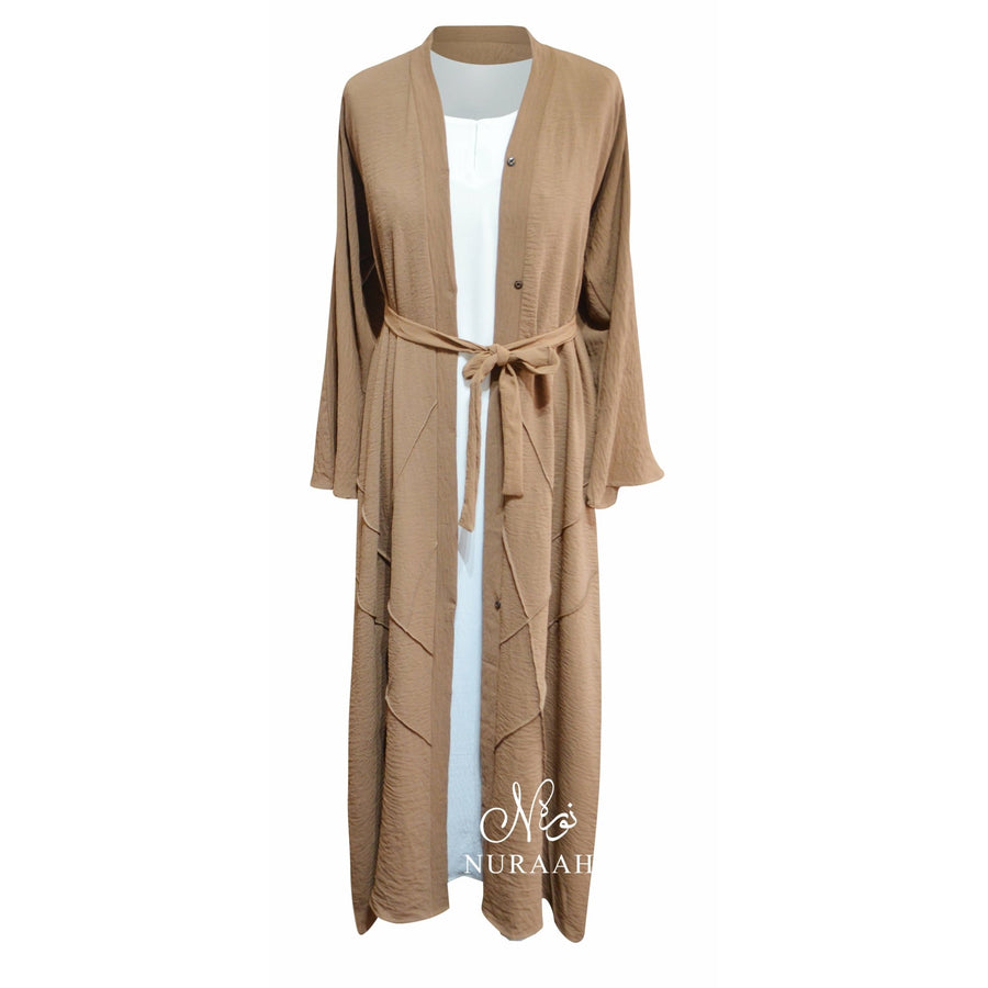 PINTUCK KIMONO CAMEL - NURAAH