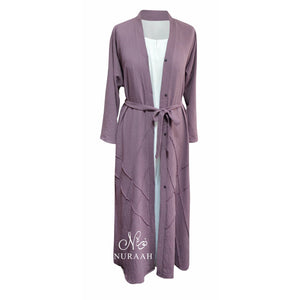 PINTUCK KIMONO DUSKY ORCHID - NURAAH