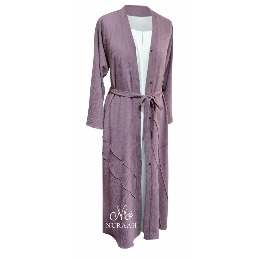 PINTUCK KIMONO DUSKY ORCHID - NURAAH