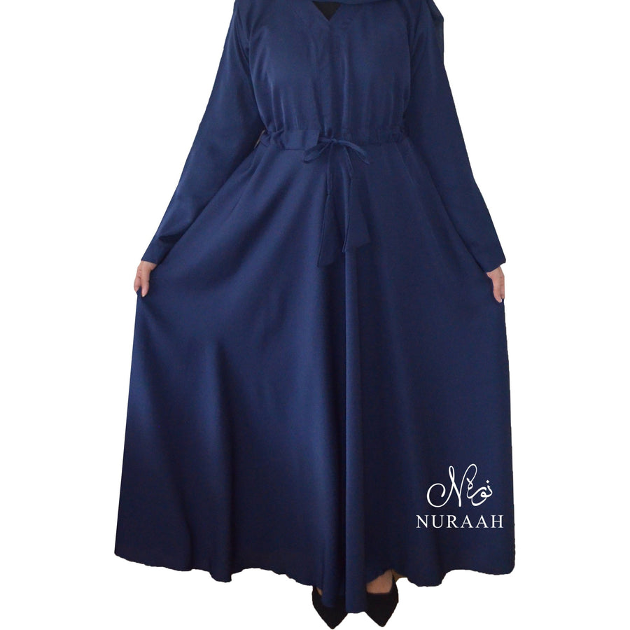 PLAIN NIDHA ABAYA NAVY - NURAAH