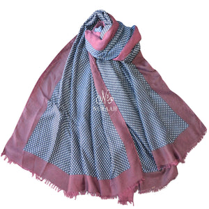 POLKA DOTS CONTRAST SCARF - NURAAH