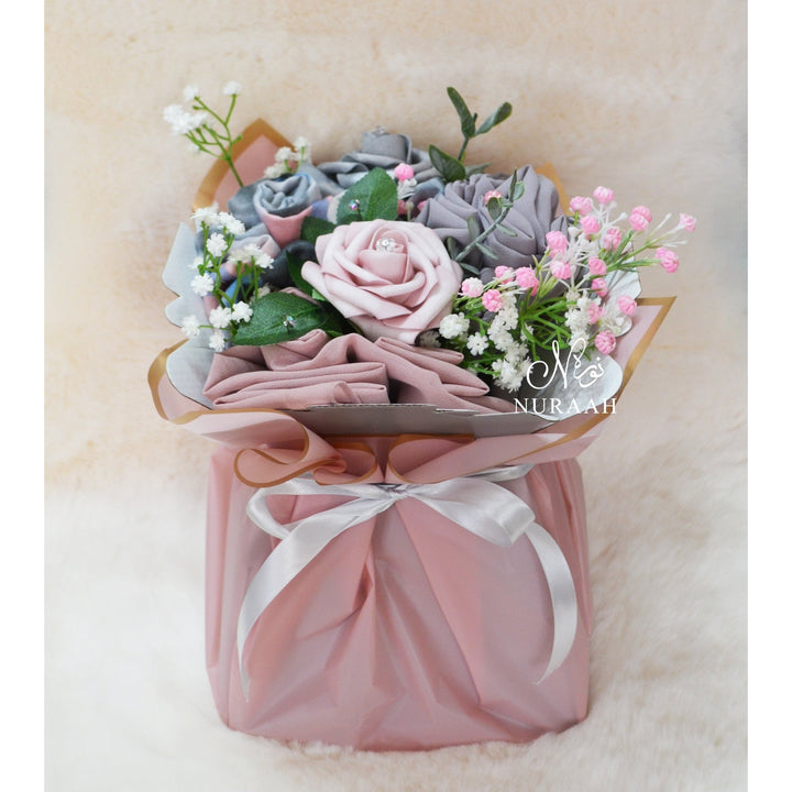 SCARFS AND FLOWERS BOUQUET (007) - NURAAH