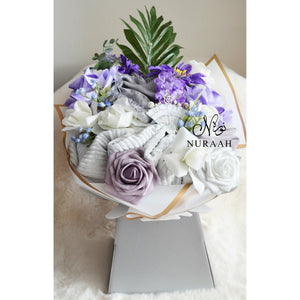 SCARFS AND FLOWERS BOUQUET GIFT (005) - NURAAH