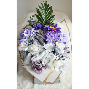 SCARFS AND FLOWERS BOUQUET GIFT (005) - NURAAH