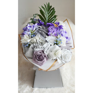 SCARFS AND FLOWERS BOUQUET GIFT (005) - NURAAH