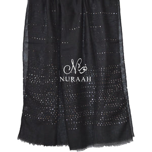 SEQUIN HIJAB BLACK - NURAAH