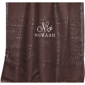 SEQUIN HIJAB BROWN - NURAAH