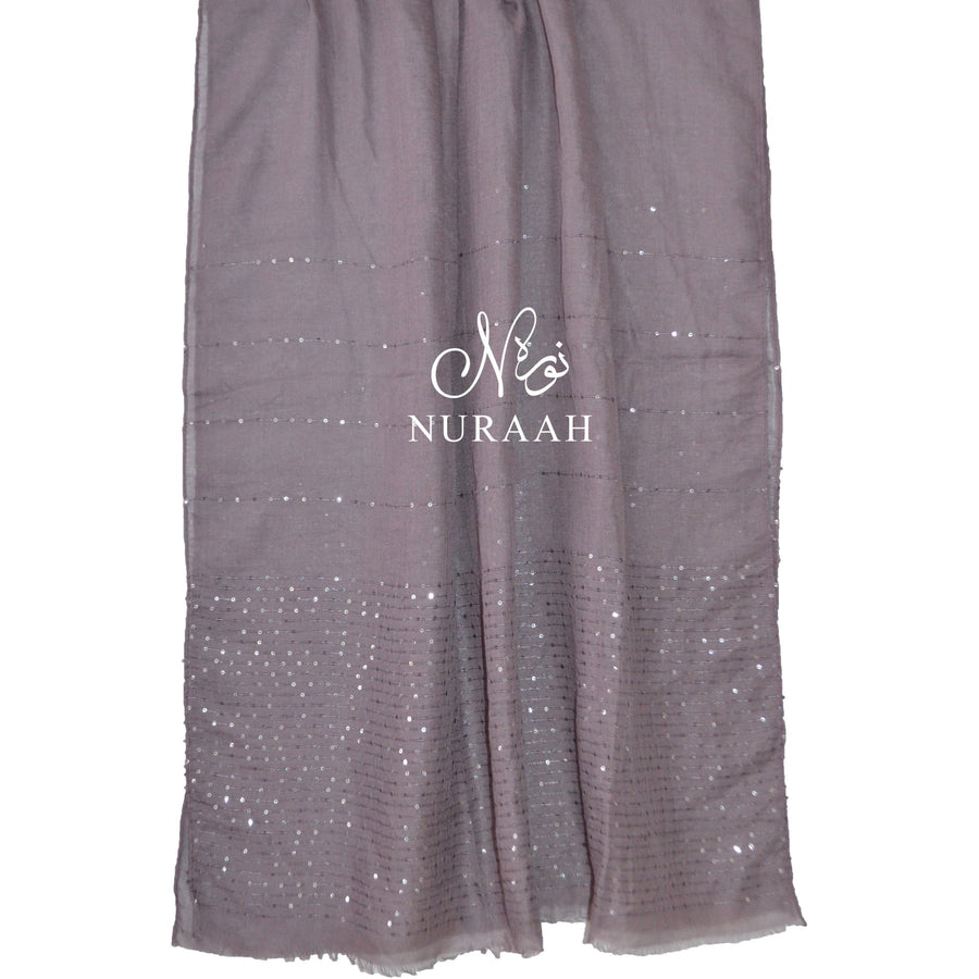 SEQUIN HIJAB MAUVE - NURAAH