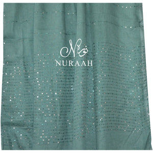 SEQUIN HIJAB SEA GREEN - NURAAH