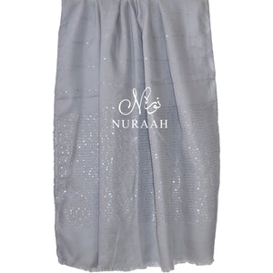 SEQUIN HIJAB SILVER - NURAAH