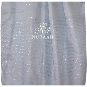 SEQUIN HIJAB SILVER - NURAAH