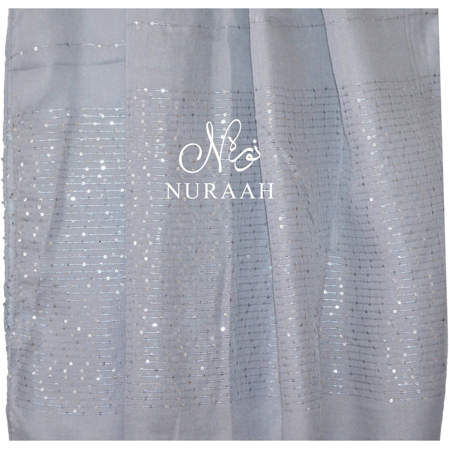 SEQUIN HIJAB SILVER - NURAAH