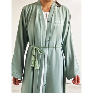 ZOOM OPEN ABAYA MINT GREEN - NURAAH
